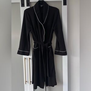 Aimee Kestenberg Black Robe with White Trim